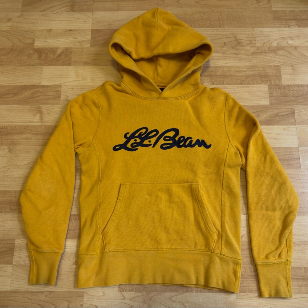 L.L. Bean x Todd Snyder Men's Embroidered Pullover Hoodie - Size XS (Yellow)